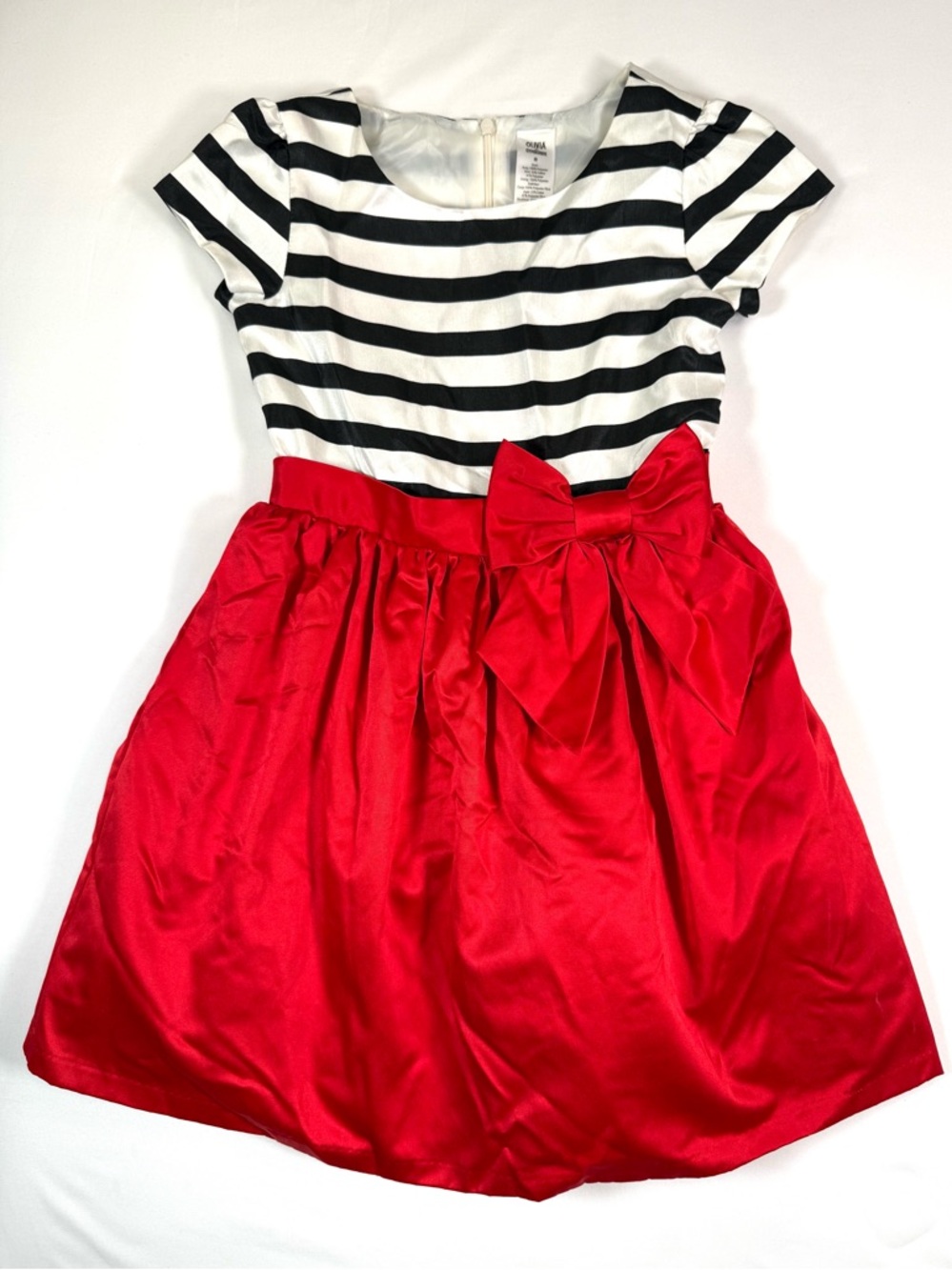 GYMBOREE Girls Olivia Pig Dress 8‎ Stripe Satin Bow Holiday Party Costume Tulle